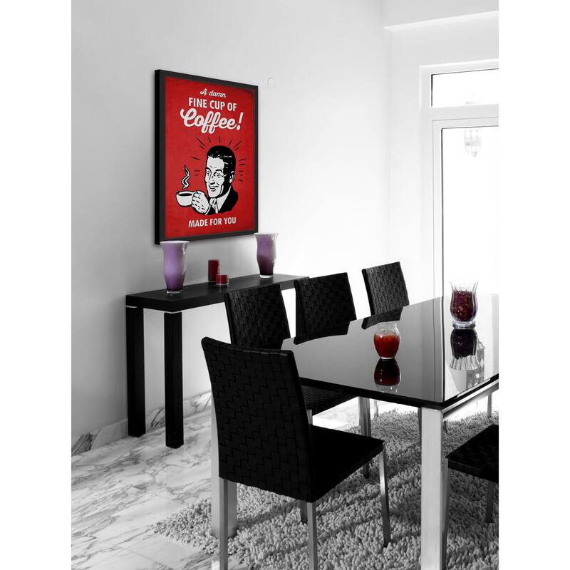 'Damn Fine Coffee' Framed Painting Print