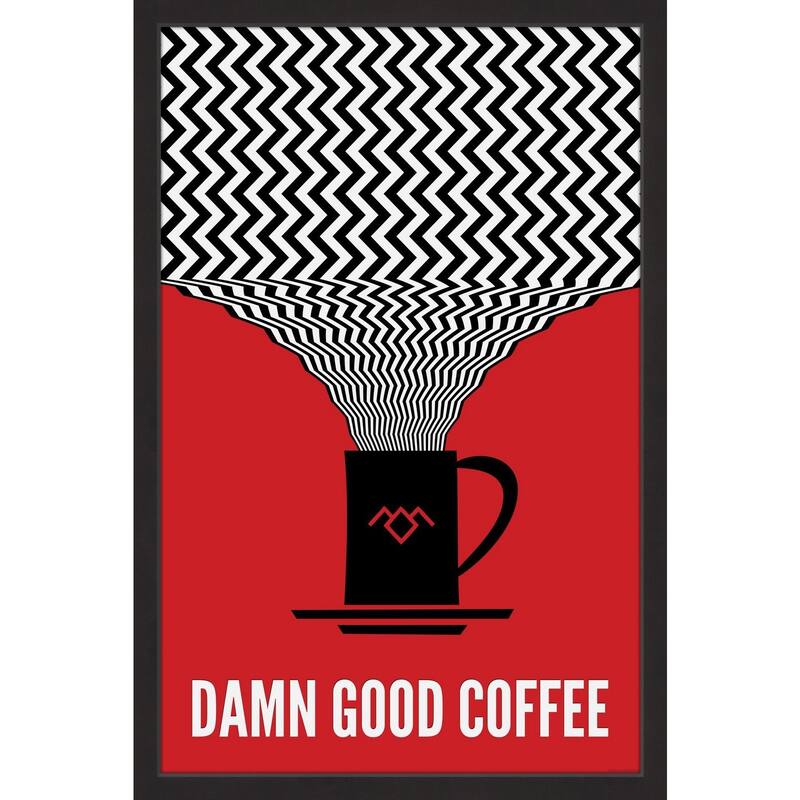 'Damn Good Coffee' Framed Painting Print