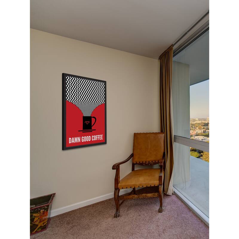 'Damn Good Coffee' Framed Painting Print