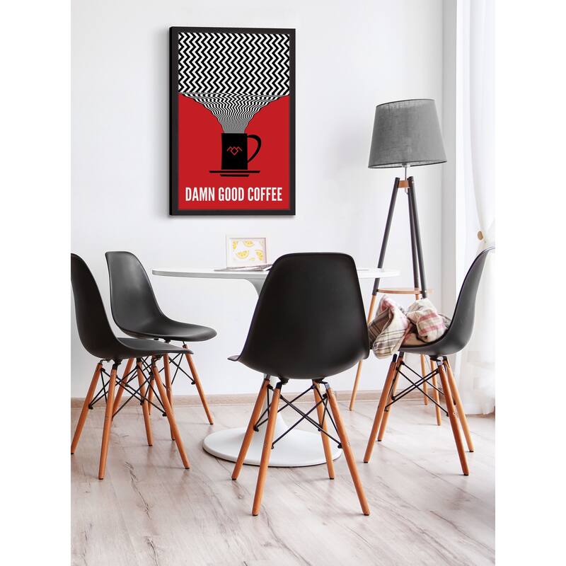 'Damn Good Coffee' Framed Painting Print