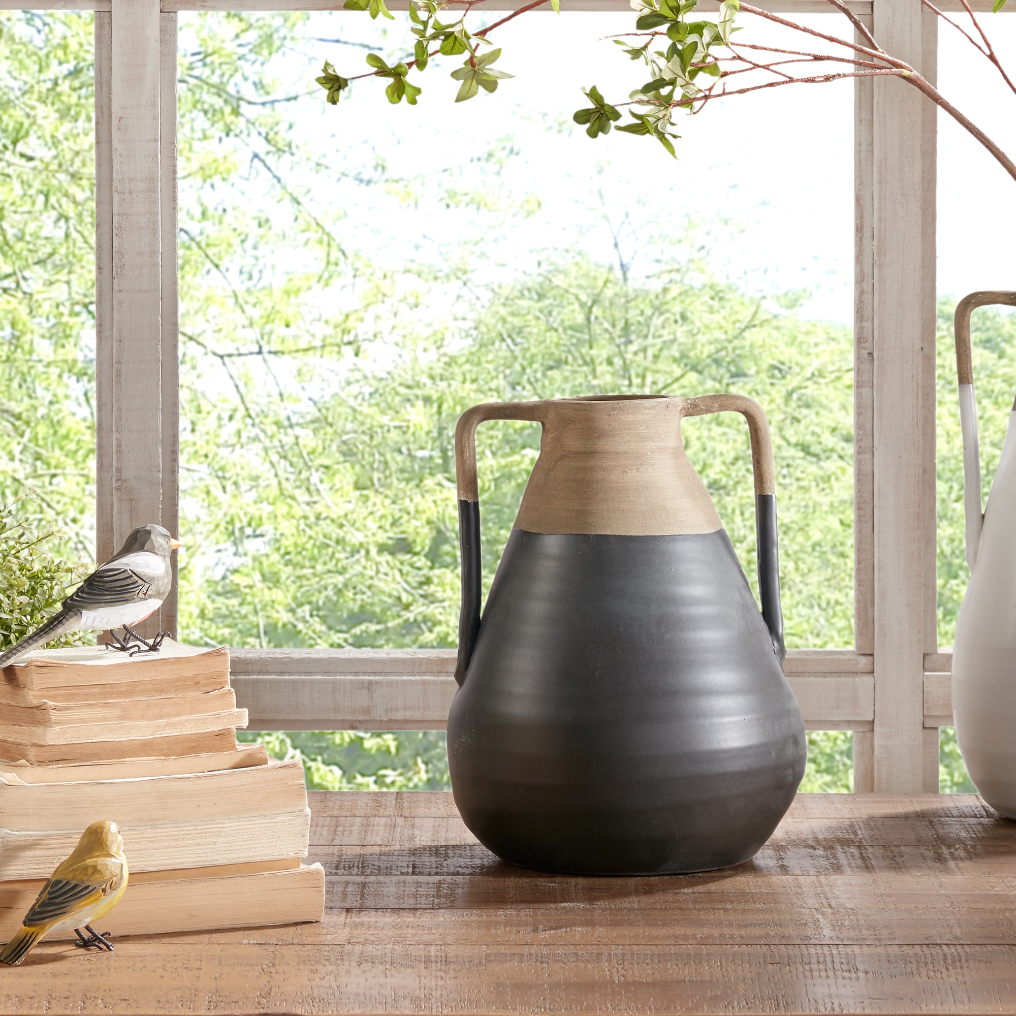 Shop Ink Ivy Lima Black Sand Handmade Terracotta Large Decorative