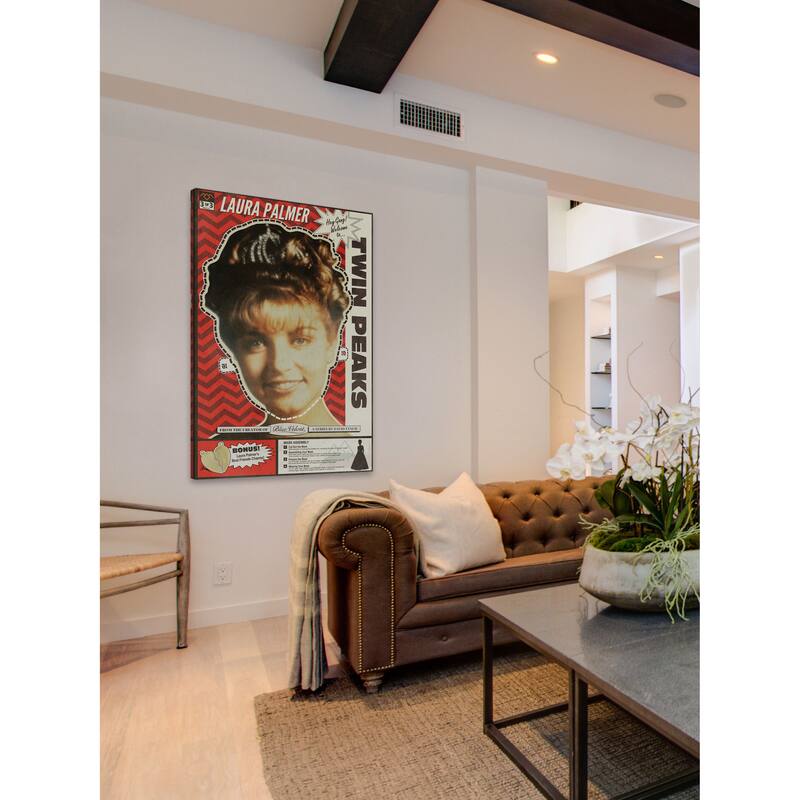 'Laura Palmer Mask' Painting Print on Wrapped Canvas - Multi-Color