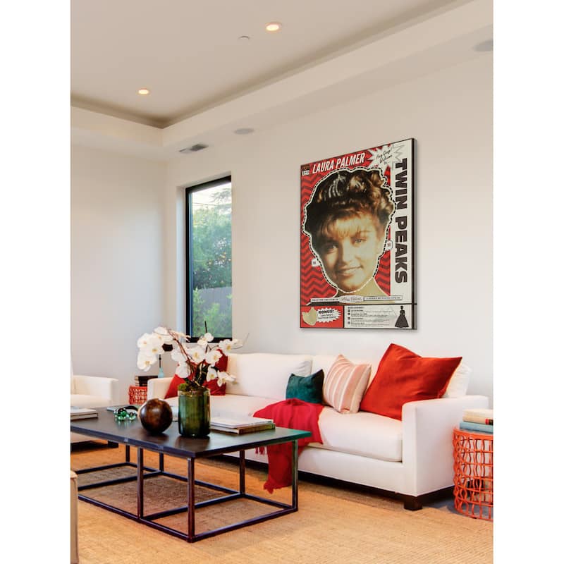 'Laura Palmer Mask' Painting Print on Wrapped Canvas - Multi-Color