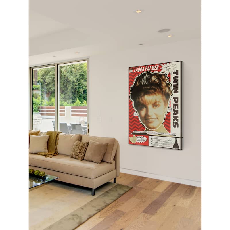'Laura Palmer Mask' Painting Print on Wrapped Canvas - Multi-Color