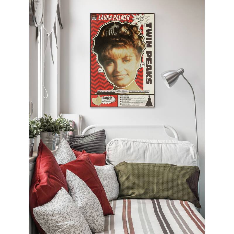 'Laura Palmer Mask' Painting Print on Wrapped Canvas - Multi-Color