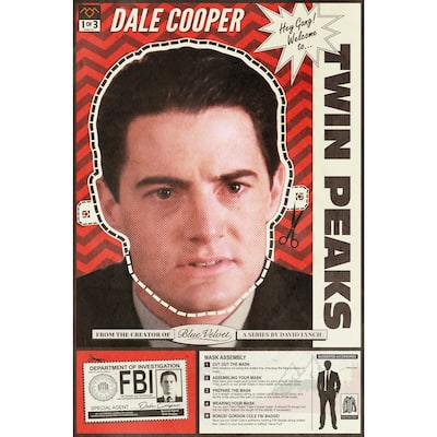 'Cooper Mask' Painting Print on Wrapped Canvas - Multi-Color