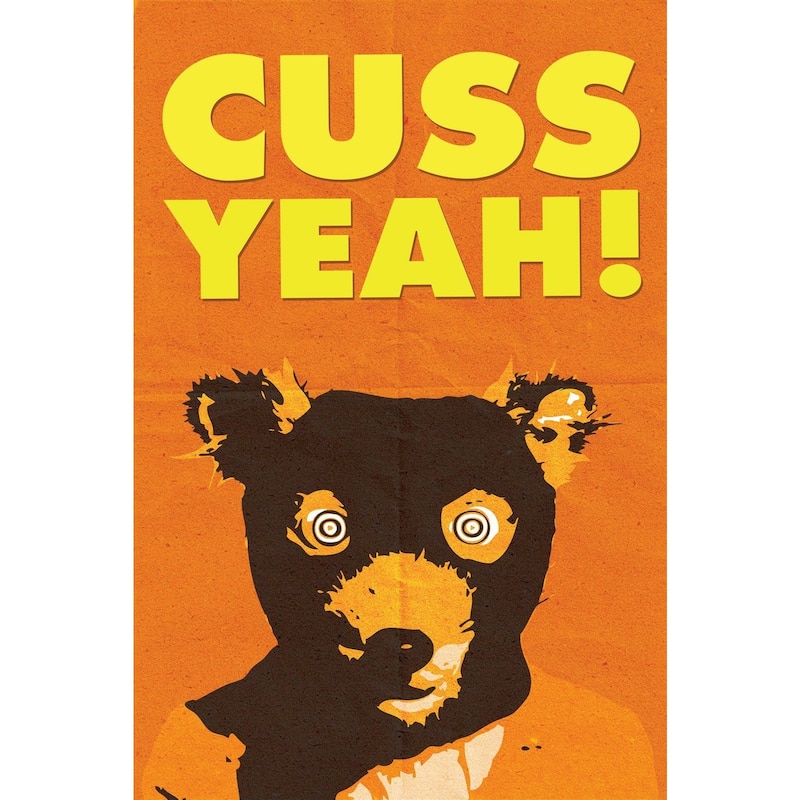 'Mr Fox Cuss Yeah' Painting Print on Wrapped Canvas - Multi-Color