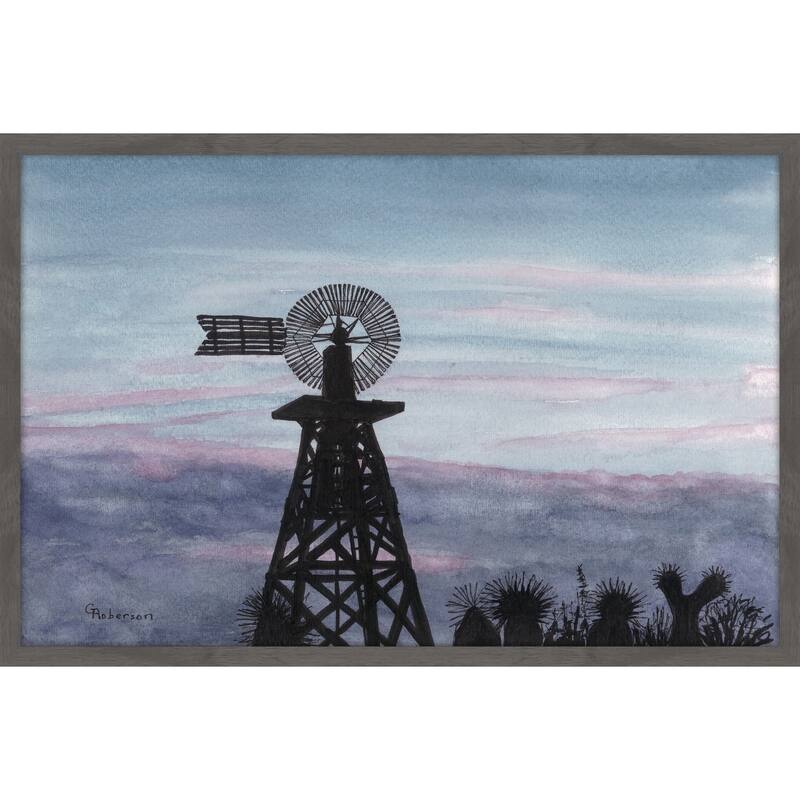 'Texas Sunset' Framed Painting Print