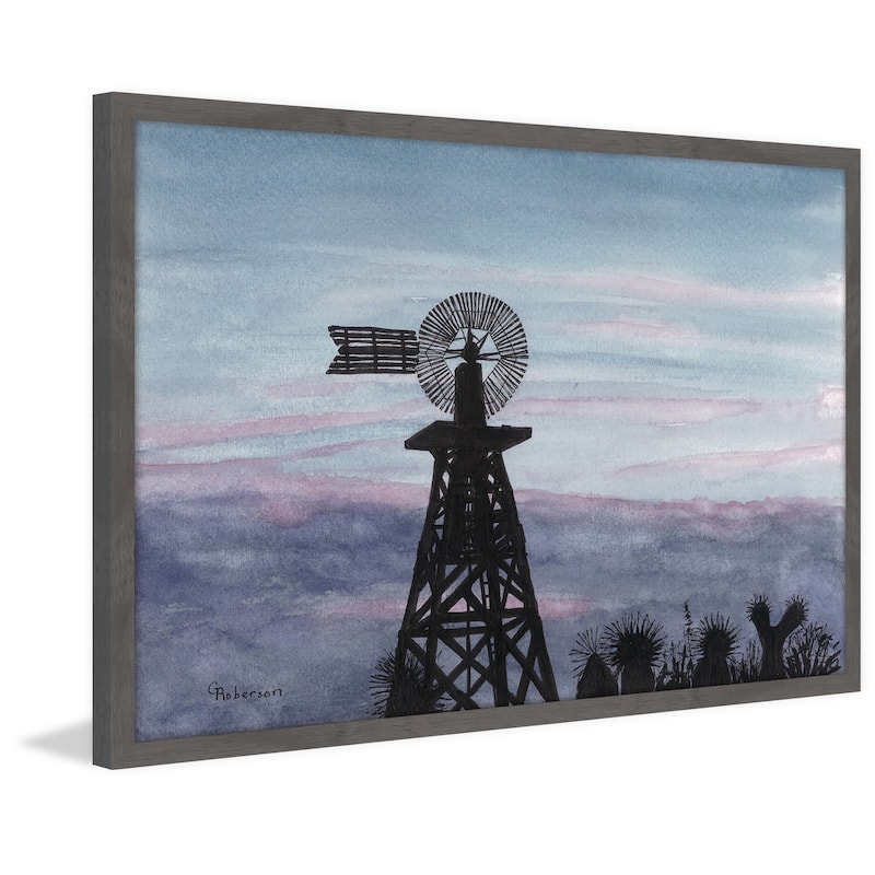 'Texas Sunset' Framed Painting Print