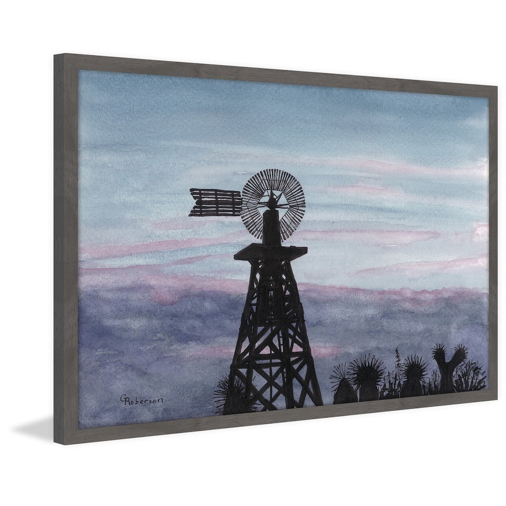 'Texas Sunset' Framed Painting Print