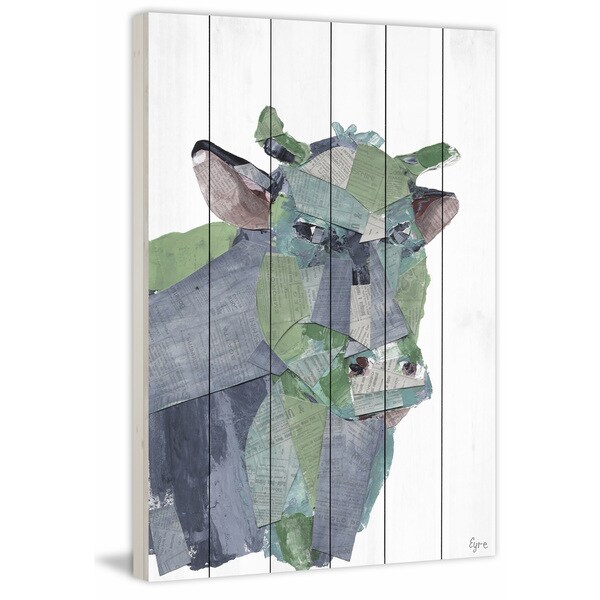 Marmont Hill - Handmade La Vaca Painting Print on White Wood