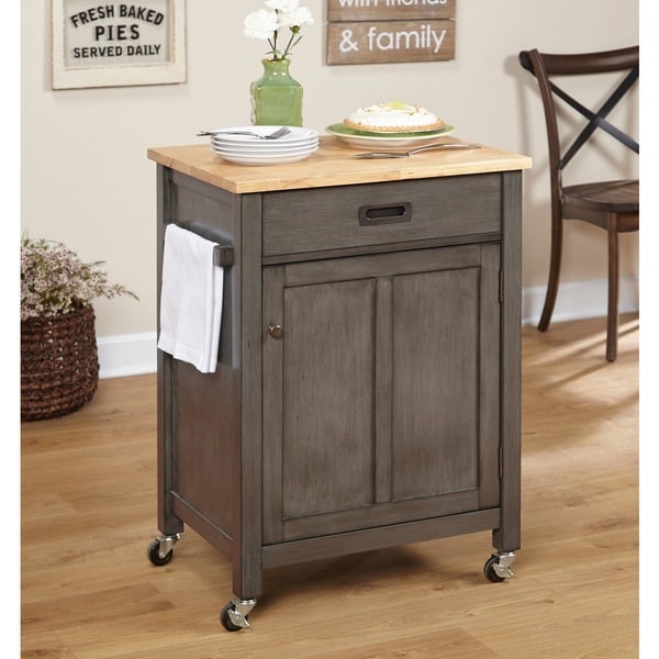 Shop Simple Living Jacksonville Rolling Kitchen Cart - Free Shipping Today - Overstock - 15972537