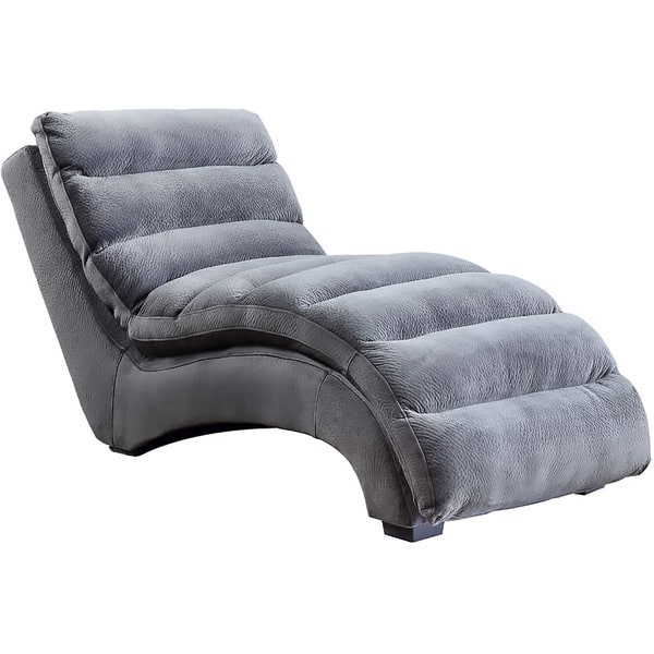 Cambridge Savannah Grey Microfiber Chaise Lounge Overstock 15972962