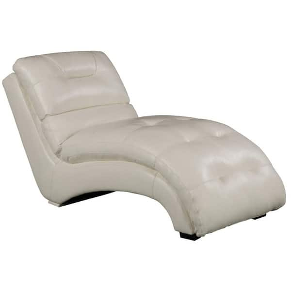 Shop Cambridge Savannah Grey Faux Leather Chaise Lounge