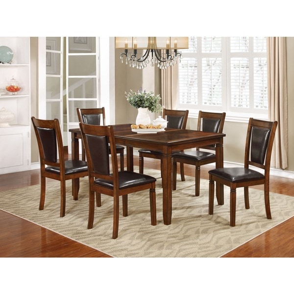 Nathaniel Home Jasmine Collection Solid Wood 7 Piece Dining Set Nathaniel Home Jasmine Collection Solid Wood 7 Piece Dining Set