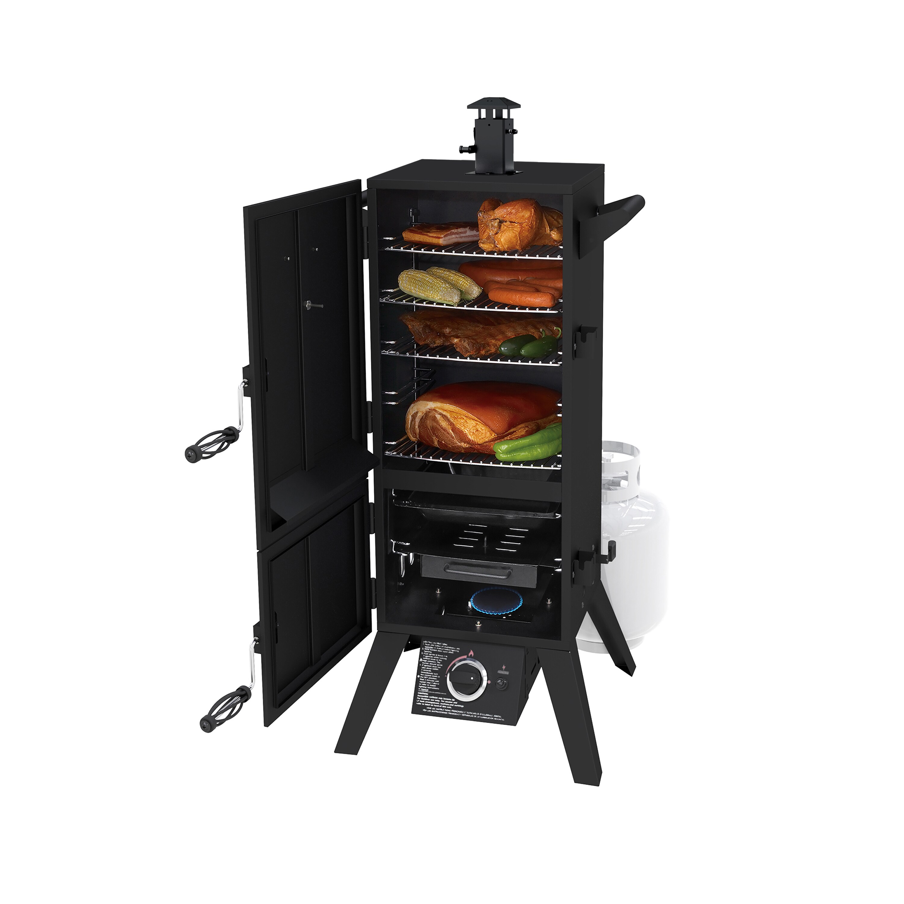 Dyna-Glo DGY784BDP 36 Dual Door LP Gas Smoker - On Sale - Bed Bath u0026  Beyond - 15974029