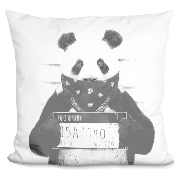 Balazs Solti 'Winter owl' Throw Pillow