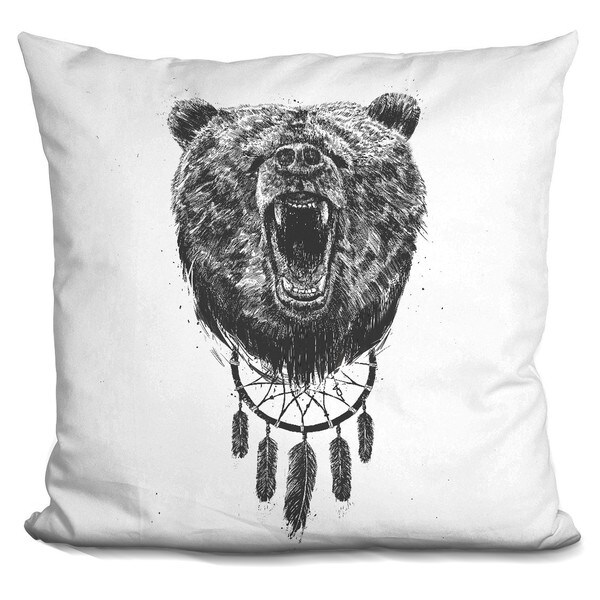 Balazs Solti 'Skull in triangle' Throw Pillow