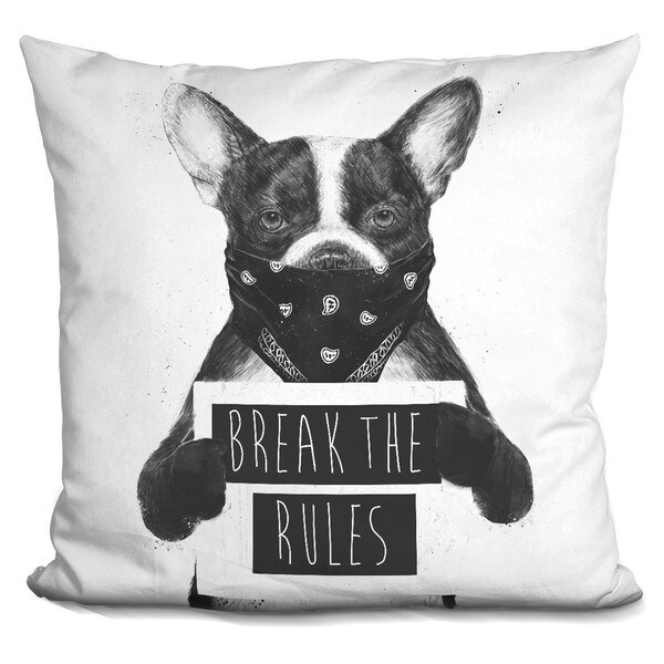 Balazs Solti 'Hipster lion' Throw Pillow