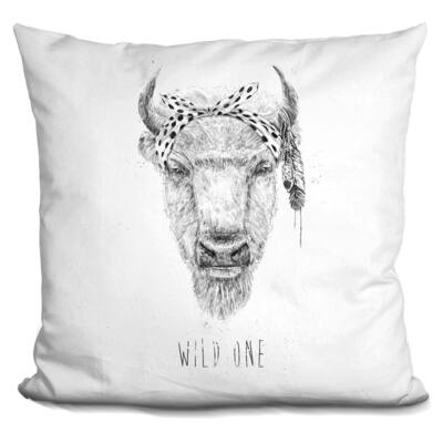 Balazs Solti 'Bull dog' Throw Pillow