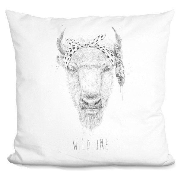 Balazs Solti 'Bull dog' Throw Pillow