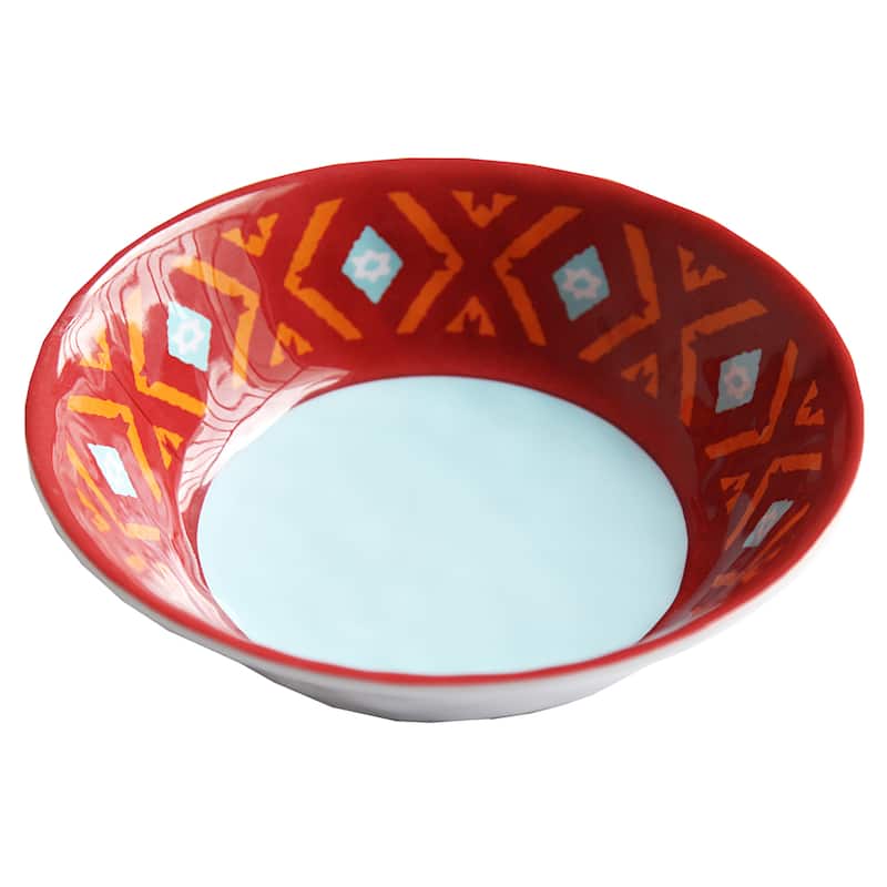 HiEnd Accents Southwest Melamine Bowl 4-Piece S 7.5