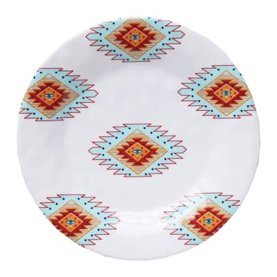 HiEnd Accents Southwest Melamine Salad Plate 4-Piece S 8.5