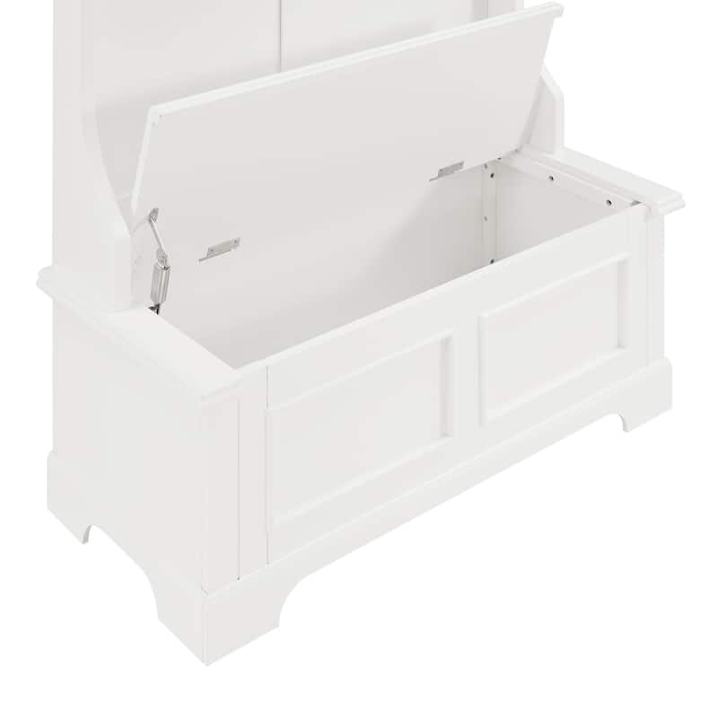 Campbell Classic White Wooden Hall Tree