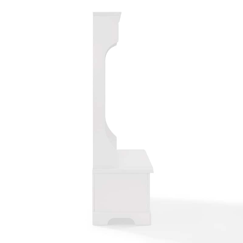 Campbell Classic White Wooden Hall Tree