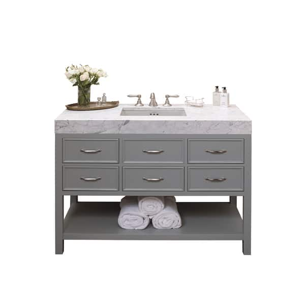 Shop Ronbow Newcastle 48 Inch Bathroom Vanity Set With Ceramic Sink Overstock 15974887