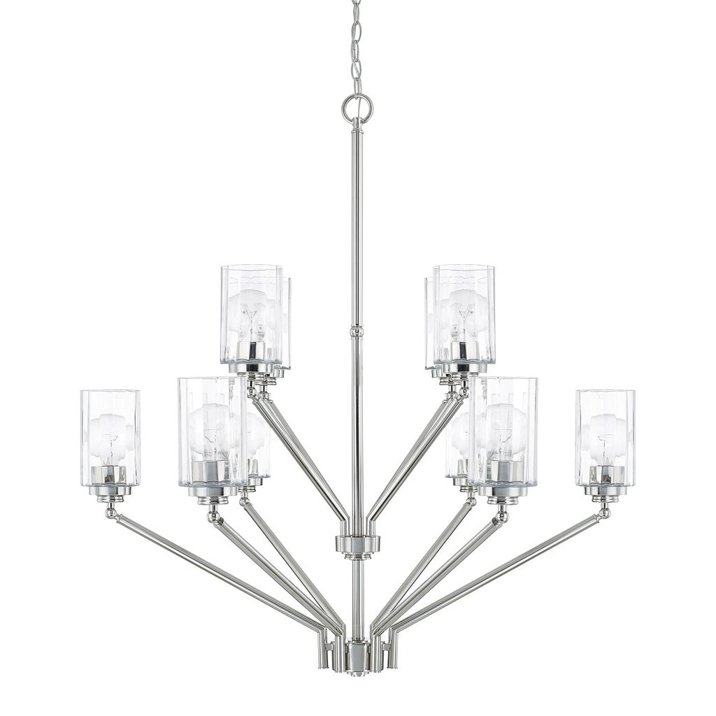 Capital Lighting Camden Collection 10-light Polished Nickel Chandelier - Chandeliers For Bedrooms by Overstock.com