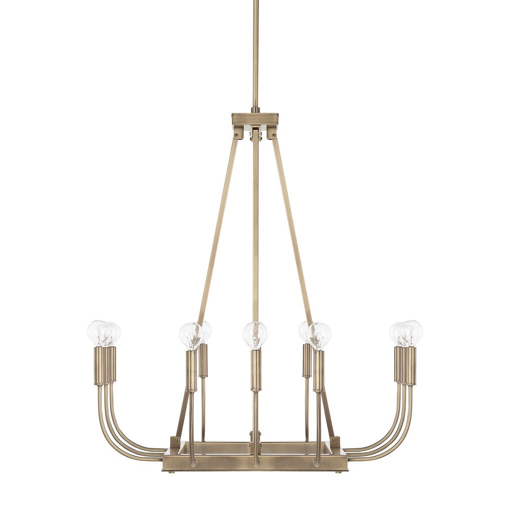 Capital Lighting Zander Collection 12-light Aged Brass Chandelier - Chandeliers For Bedrooms by Overstock.com