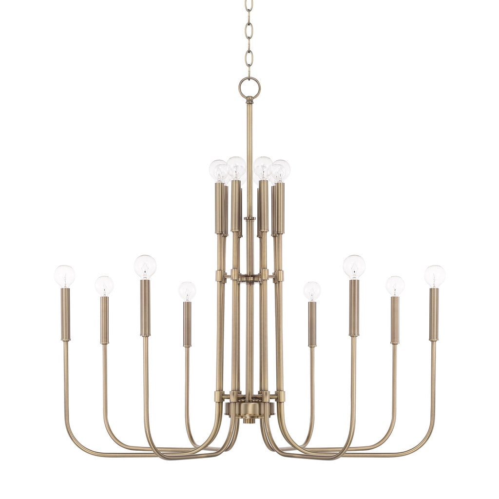 Capital Lighting Zander Collection 16-light Aged Brass Chandelier - Chandeliers For Bedrooms by Overstock.com