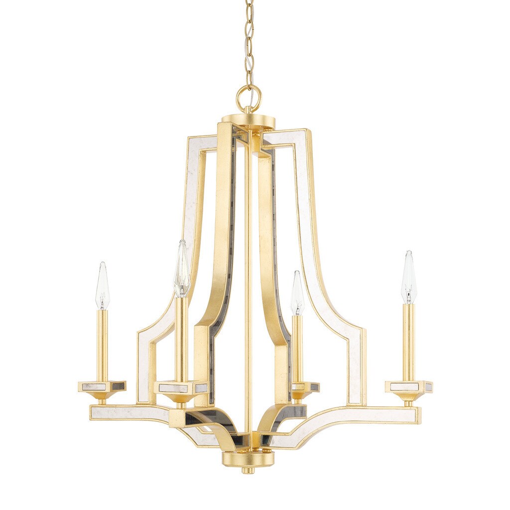 Capital Lighting Abella Collection 4-light Capital Gold Chandelier - Chandeliers For Bedrooms by Overstock.com