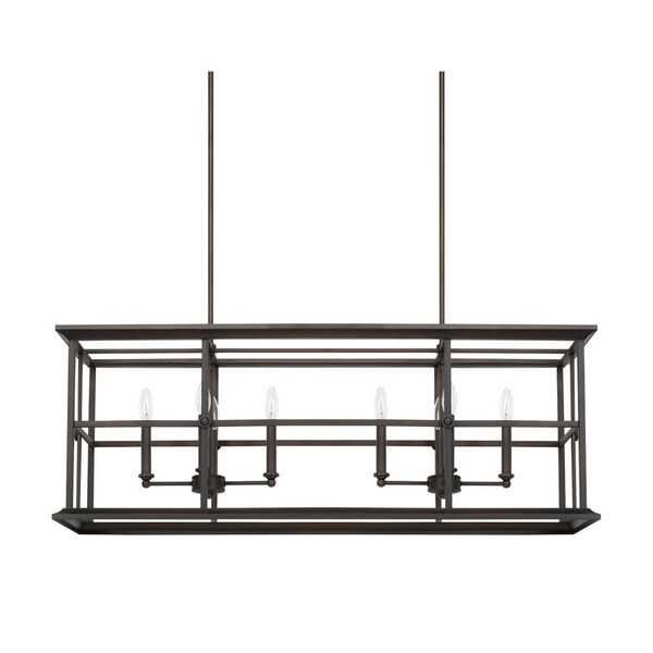 Capital Lighting West Port Collection 8-light Old Bronze Island Light