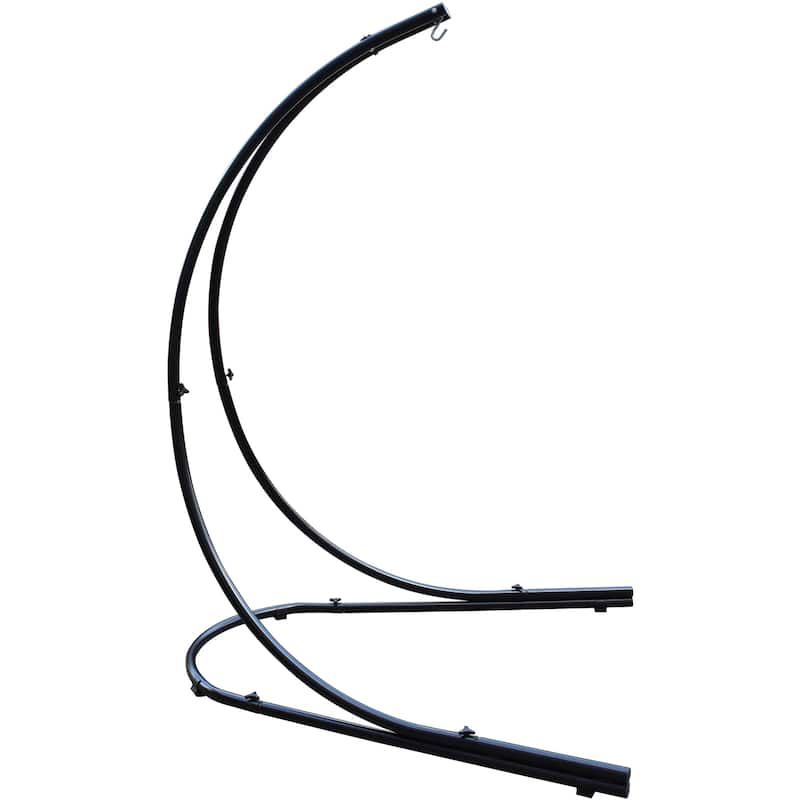 Sorbus? Arc Hammock Chair Stand Frame, 1 Person, 330 Pound Capacity, Perfect for Indoor/Outdoor Patio, Deck, Yard, Steel (Black)