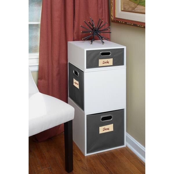 Shop Niche Cubo Stackable Storage Cubes White Free Shipping On