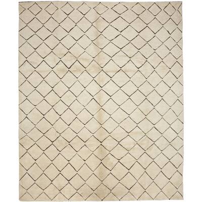 Overton Unaiwain Hand Knotted Area Rug (8'4" X 10'3") - 8'4" x 10'3"/Surplus