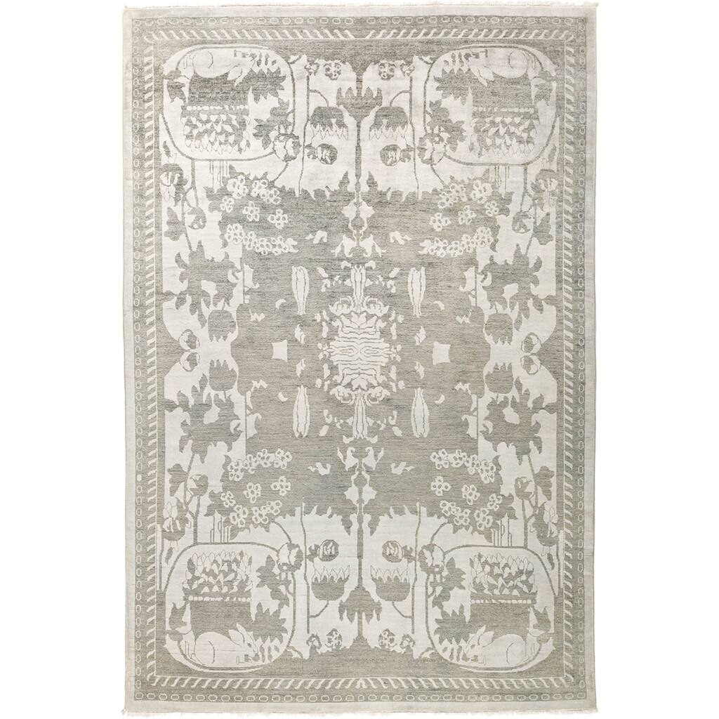 Zaizeraa Hand Knotted Area Rug (5'10" X 8'9") - 5'10" x 8'9"/Surplus
