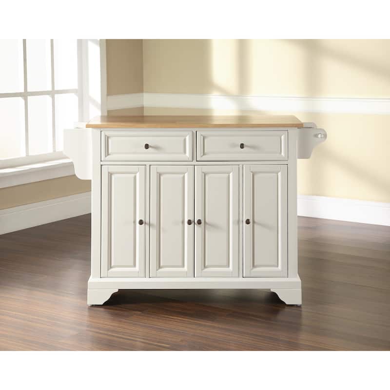 Crosley Lafayette Stainless Steel Top Full Size Kitchen Island/Cart - 51.5 "W x 18 "D x 36 "H