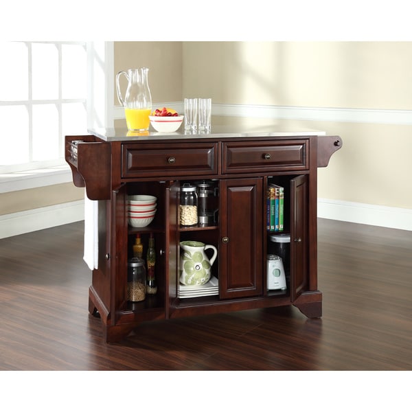 Shop LaFayette Stainless Steel Top Kitchen Island in ...