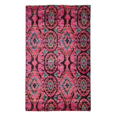 Overton Dogandik Hand Knotted Area Rug (6'1" X 9'1") - 6'1" x 9'1"/Surplus