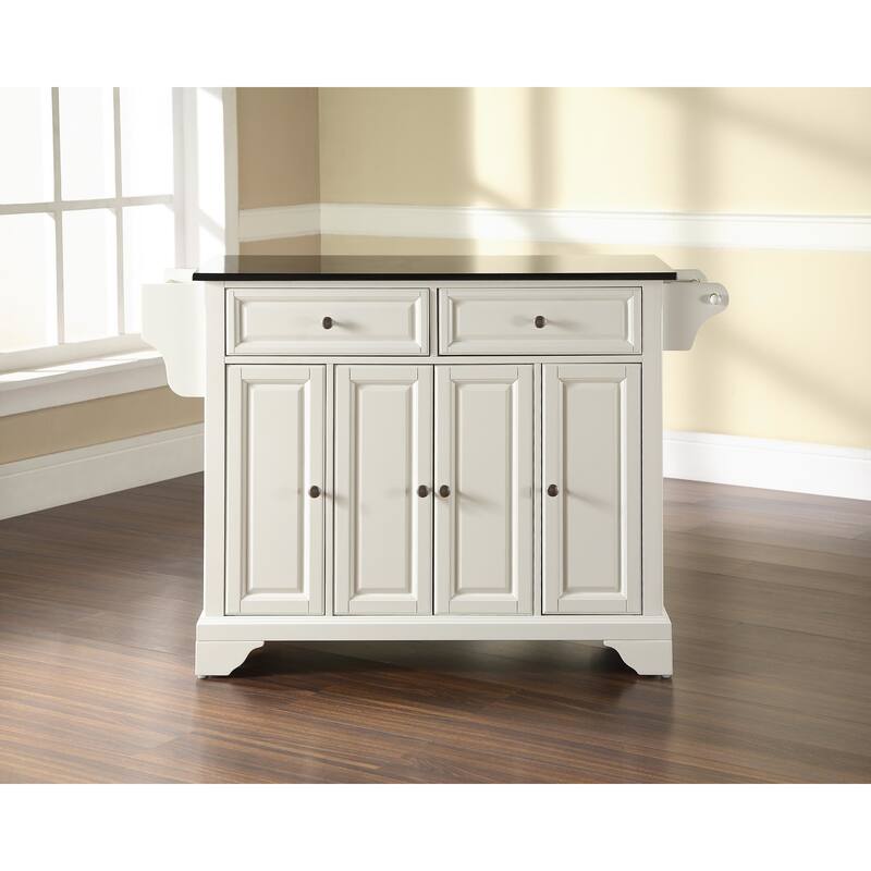 Crosley Lafayette Granite Top Full Size Kitchen Island/Cart - 18"d x 51.5"w x 36"h