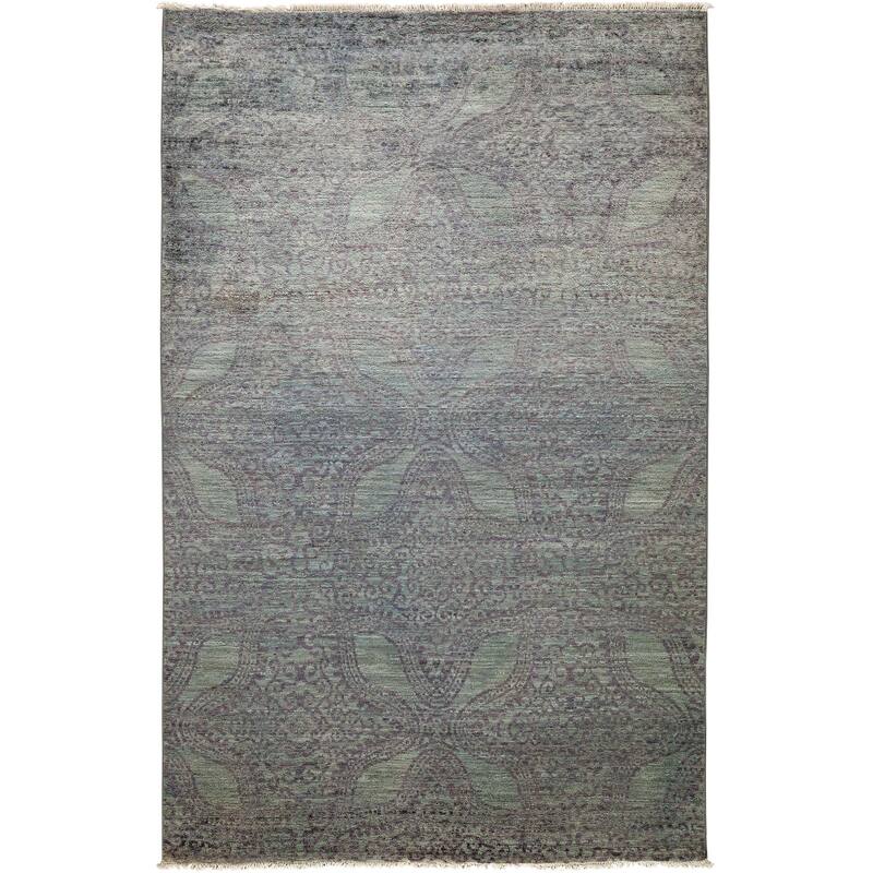 Overton Overdyed Shesta Hand Knotted Area Rug (6' X 9'7") - 6' x 9'7"/Surplus