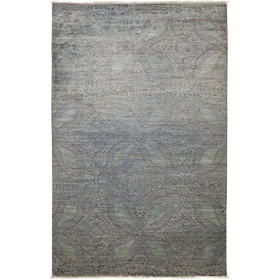 Overton Overdyed Shesta Hand Knotted Area Rug (6' X 9'7") - 6' x 9'7"/Surplus