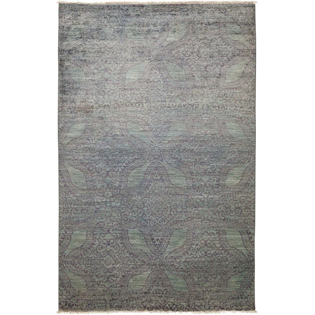 Overton Overdyed Shesta Hand Knotted Area Rug (6' X 9'7") - 6' x 9'7"/Surplus