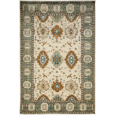 Muzesta Hand Knotted Area Rug (6' X 9') - 6' x 9'