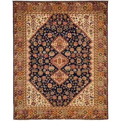 Overton Samsatalan Hand Knotted Area Rug (8'10" X 11'6") - Multi - 8'10" x 11'6"/Surplus