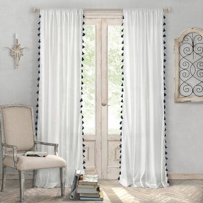 Buy Black Bohemian Eclectic Curtains Drapes Online At