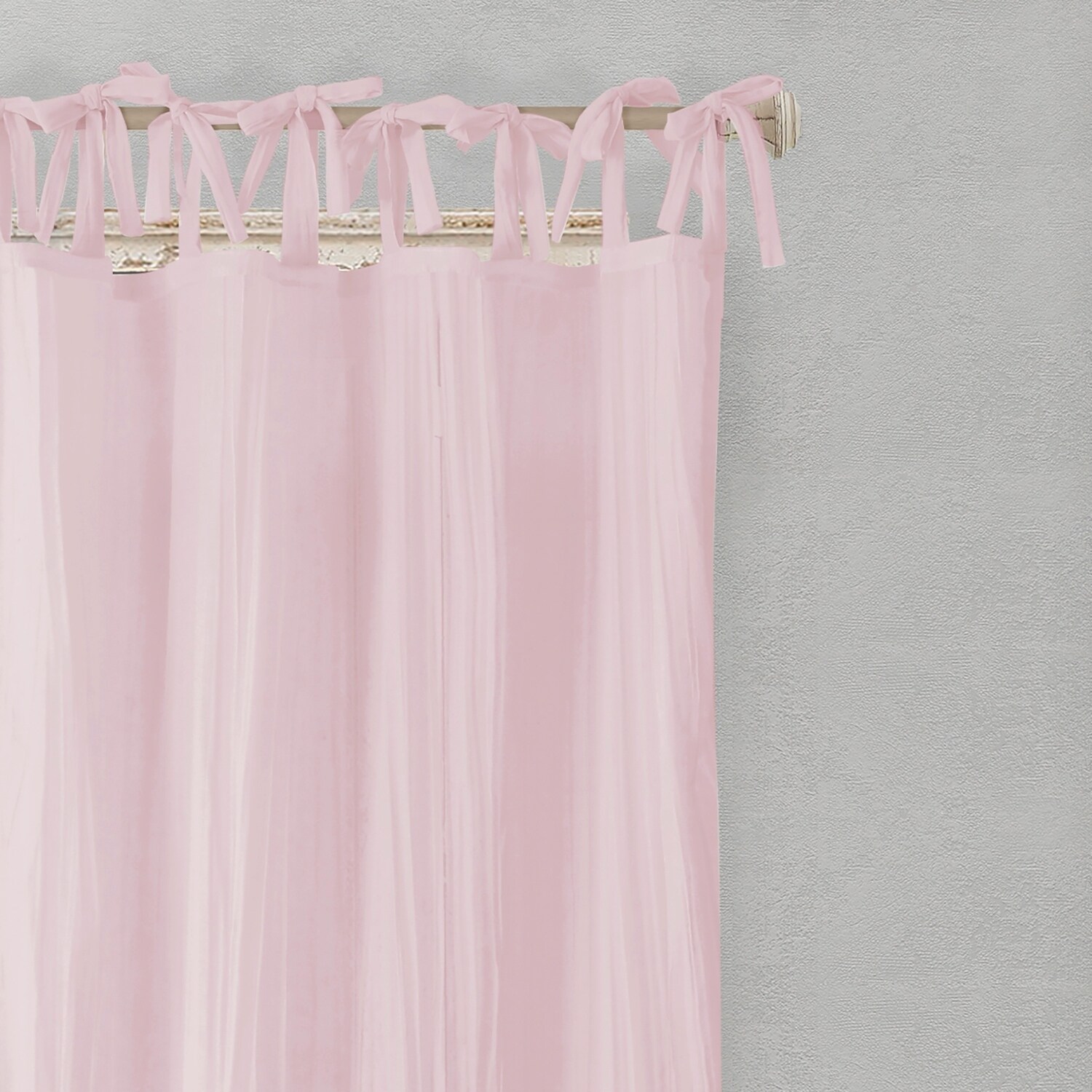 Elrene Jolie Tie Top Curtain Panel Ebay